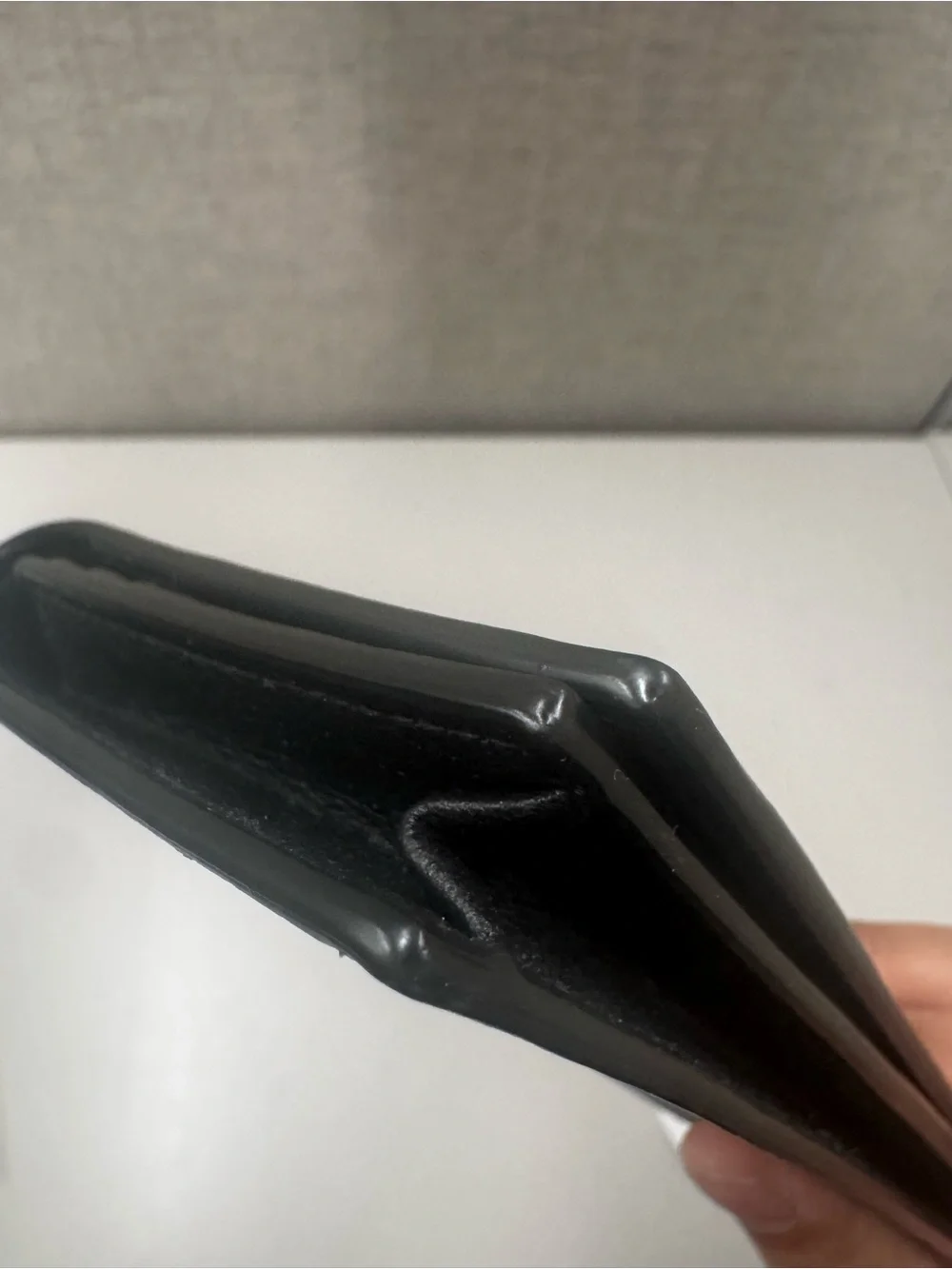 Saint Laurent Long Black Leather Zip Wallet